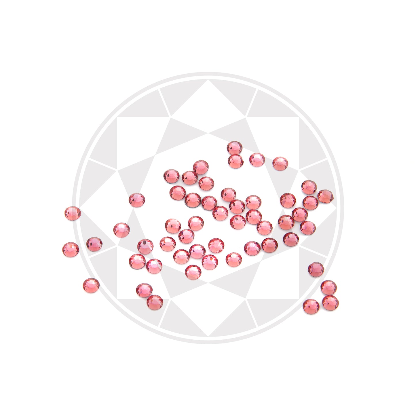 Rhinestones Hotfix SS10 Rose 420 st