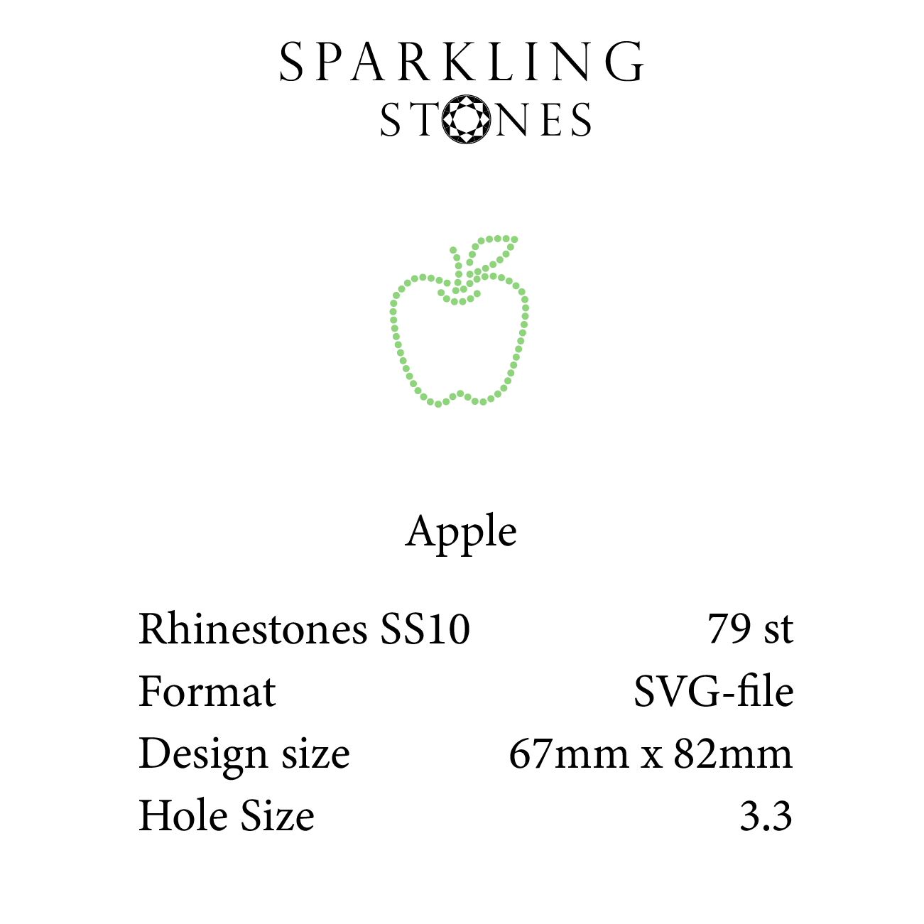 Rhinestone Mall (digital) - Apple (67mm x 82mm) SS10