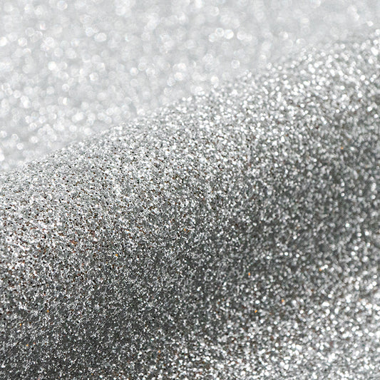 Glitter Silver Textilvinyl