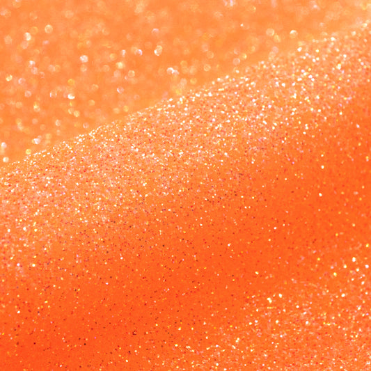 Glitter Neon Orange Textilvinyl