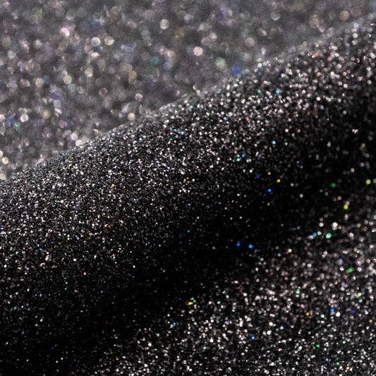 Glitter Galaxy Black Textilvinyl