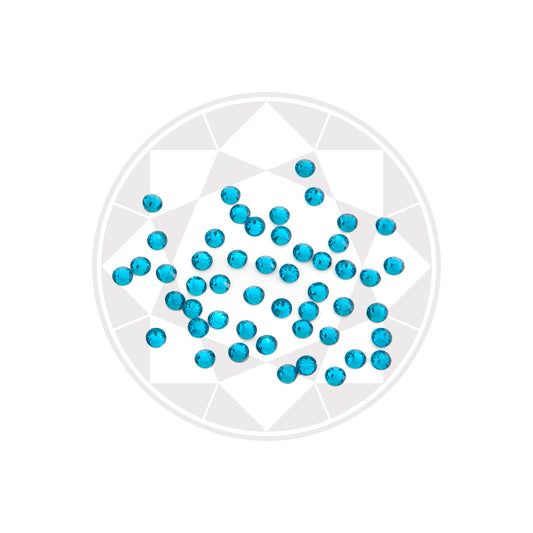 Rhinestones Hotfix SS10 Blue Zircon 420 st