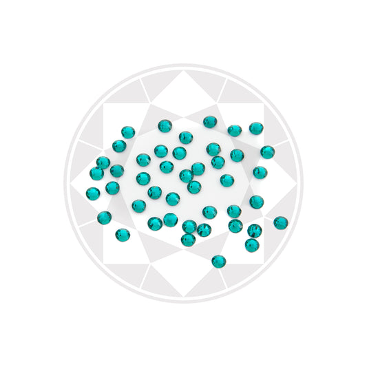 Rhinestones Hotfix SS10 Green Zircon 420 st